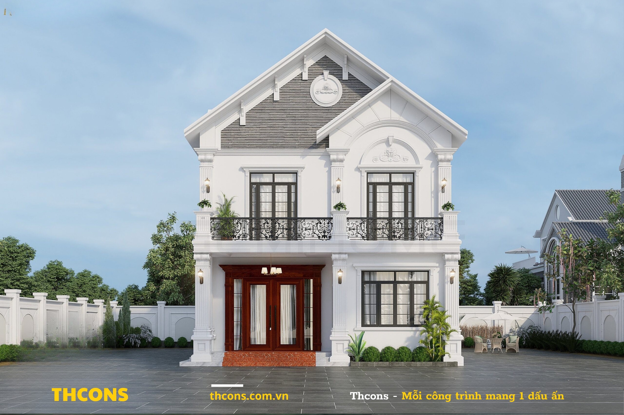 Nhà mái Thái 2 tầng thu hút mọi ánh nhìn
